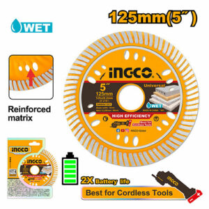 Disque diamant ultra-mince 125mm INGCO