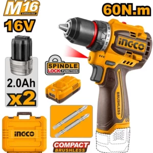 Perceuse-visseuse sans fil 16V Brushless 60Nm INGCO