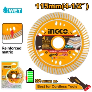 Disque diamant turbo 115mm INGCO
