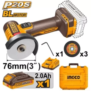 Mini meuleuse 20V Brushless 76mm INGCO