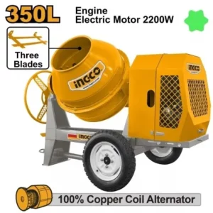Bétonnière 350L électrique 2200W INGCO 3HP