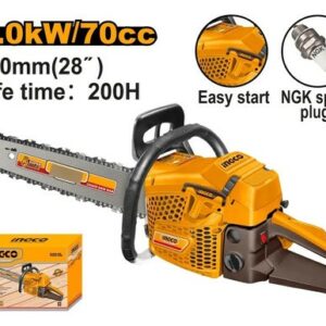 Tronçonneuse à essence 70cc 28" INGCO 71 cm