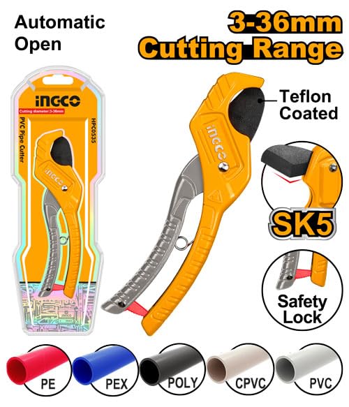 Coupe tuyau PVC 3-36 mm INGCO